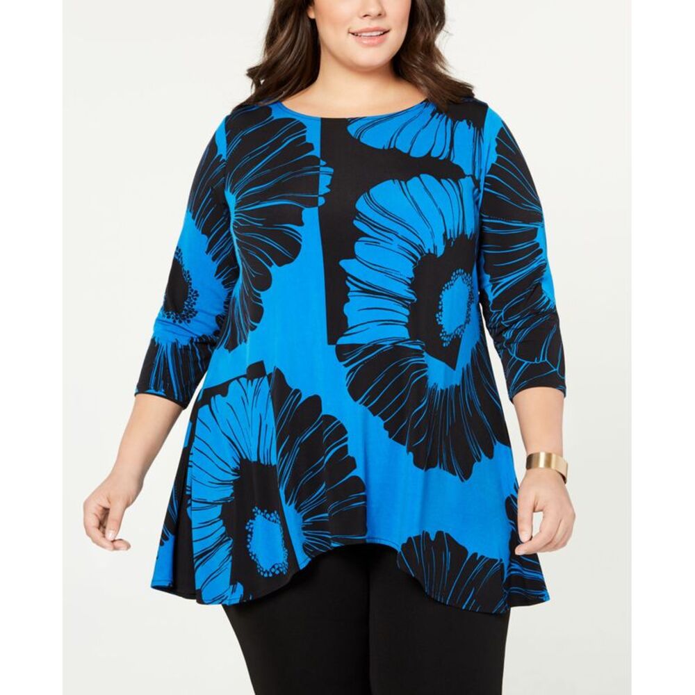 Alfani Plus Printed High Low Tunic